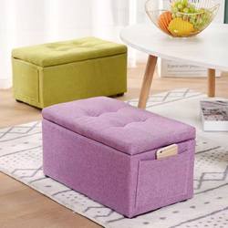 Stool Home Storage Low Stool Sofa Stool Footstool Shoe Changing Stool Fabric Bench Doorway Office Modern Storage Stool