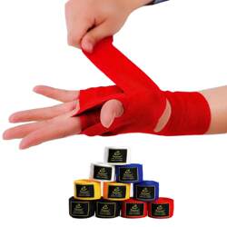 Boxing Training Bandages, Professional Sanda Fighting Muay Thai Gloves, Elastic Hand Wraps, Hand Protection Cloth for Men, Women, Adults and Children
