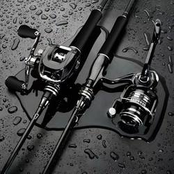 Authentic Dawa Zhanbu New Model Lure Rod Full Set Long-Distance Casting Sea Rod Black Carbon Fishing Rod Beginner Set