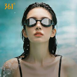 361 Anti-Fog Swimming Goggles for Women, High-Definition Waterproof Electroplated Film Swimming Goggles, Swimming Cap Set, Equipment, Small Frame Men's Swimming Goggles