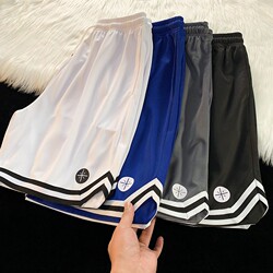 American shorts men's summer trendy casual sports quick-drying thin ice silk loose basketball drape five-point pants
