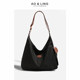 
2025 new style hobo large capacity cowhide nylon bag women's crossbody bag shoulder bag mother and baby bag commuter bag