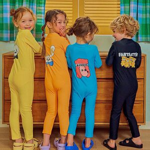 INS Children's Swimsuit Boys, Smart Sleepler long -sleeved long -sleeved long -sleeved long -sleeved long -sleeved long -sleeved small and young children fast dry swimsuit
