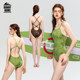 One-piece swimsuit for women 2025 new professional sports racing swimming pool hot spring triangle quick-drying anti-chlorine swimsuit
