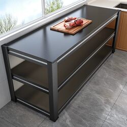 Kitchen Storage Rack 80cm High New Model Floor-Standing Multi-Layer Storage Rack Low Shelf Multi-Functional Carbon Steel Storage Rack