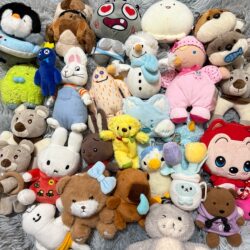 Foreign Trade Vintage Plush Doll Bag Pendant Cute Bear Toy Keychain Decoration Three-Piece Set with Free Shipping