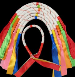 Kindergarten Mini Rope Dance Short Rope Children's Morning Exercise Gymnastics Square Dance Ribbon Gymnastics Rope Equipment Props