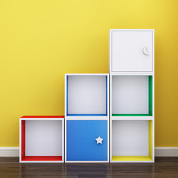 Student Grid Cabinet, Free Combination, Children's Combination Bookcase, Bookshelf, Colorful Classroom School Storage Cabinet