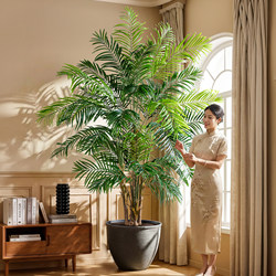 Large Artificial Green Plant Coconut Tree Bionic Palm Sunflower Fake Tree Potted Plant Living Room Shopping Mall Tropical Plant Landscaping Decoration