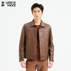
[Filled with down] Lilang Youth Business Genuine Leather Jacket 2025 Winter Fashionable Versatile Men's Light Luxury Jacket