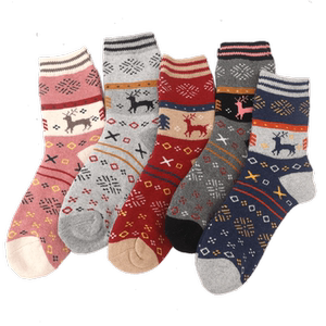 Winter thickened little deer towel socks with velvet sock sock socks Children in winter cold prevention and warm wool socks cute