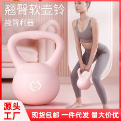 Terezwa Women's Soft Kettlebell Home Fitness Squat Strength Training Equipment for Glute Training Pvc Soft Leather Kettlebell