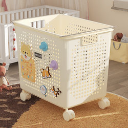 Children's Toy Storage Box, Large Capacity for Home Use, Extra-Large Baby Doll Organizing Basket, Movable Miscellaneous Storage Box