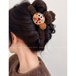 Childlike Fun~ Plush Hair Clip for Women 2025 New Large Hair Clip for the Back of the Head Shark Clip Hair Accessory Ins Style