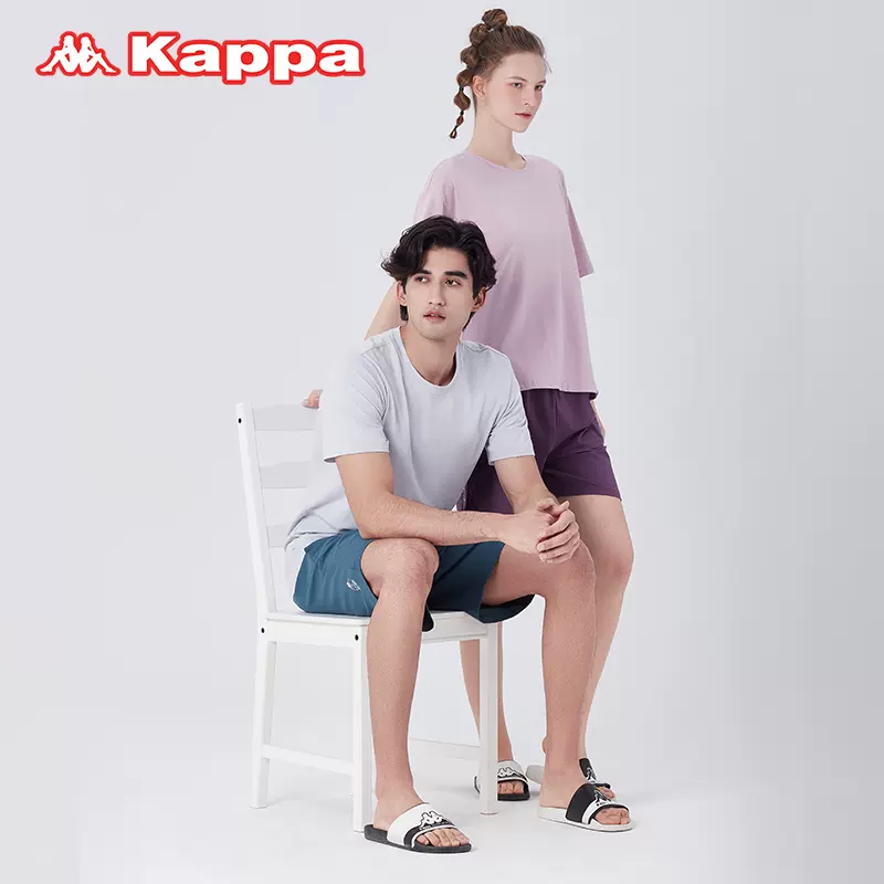Kappa卡帕 23年春款 情侣可外穿 休闲家居服套装 双重优惠折后￥99包邮 男、女多花色可选