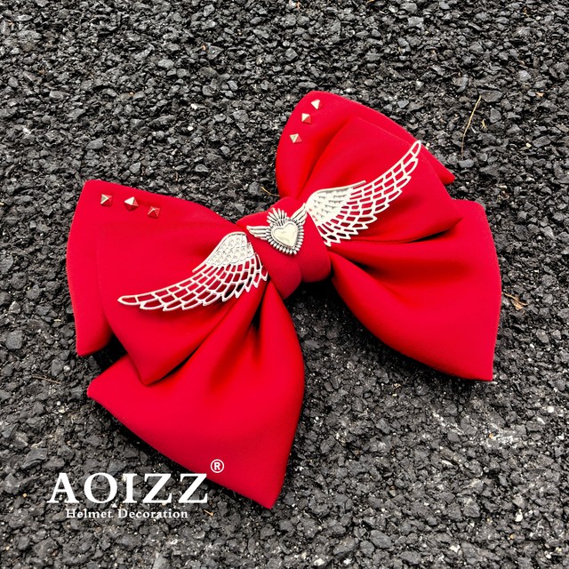 
AOIZZ helmet decoration motorcycle electric vehicle quick release accessories ski helmet personalized creative accessories bow