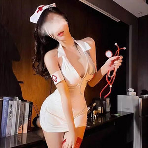 Sexy pajamas female nurse uniform suit 2025 new pure and hot hip skirt role-playing underwear
