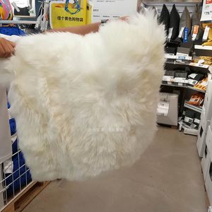 
IKEA IKEA genuine Skod cushion cover wool cushion white 50x50 sofa cushion car seat cushion