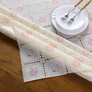 Desktop soft glass PVC tablecloth waterproof hot anti -hot -free plastic transparent dining table cashquin thick crystal board