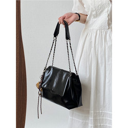 Lu Zi 2025 New Women's Bag Autumn and Winter High-End Chain Underarm Bag Large Capacity Commuter Shoulder Tote Bag