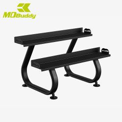 Mdbuddy/Modern Double-Layer Dumbbell Kettlebell Storage Rack Md6239 Home Gym Equipment Storage Rack