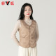 Yalu down vest for women 2024 winter new style inner wear close-fitting fashionable vest light and warm plus velvet vest liner