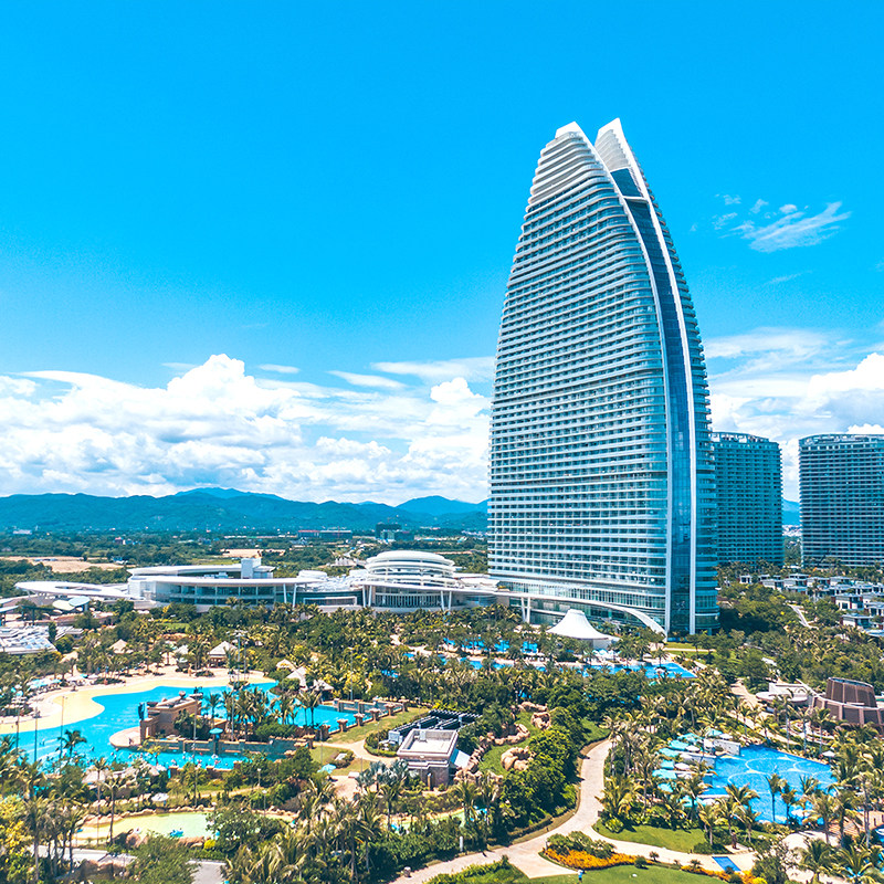 三亚旅游别墅泳池亲子自由行5天4晚机票往返加亚特兰蒂斯酒店套餐