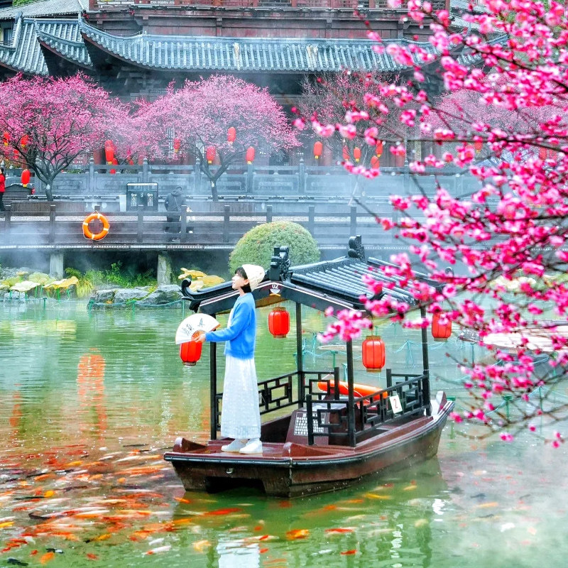 橙怡旅行江西九江庐山瀑布美卢别墅1日游玩旅行