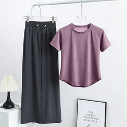 Sports Suit for Women 2026 New Style Casual and Beautiful Quick-Drying Tops Running Training Fitness Yoga Clothes Summer Petite Size