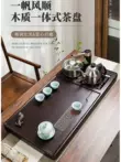 bàn trà điện cao cấp Khay trà gỗ nguyên khối, bàn trà gỗ hồng sắc, bộ trà Kung Fu Trung Quốc mới, bếp cảm ứng hoàn toàn tự động cao cấp gia dụng baàn trà điện Bàn trà điện