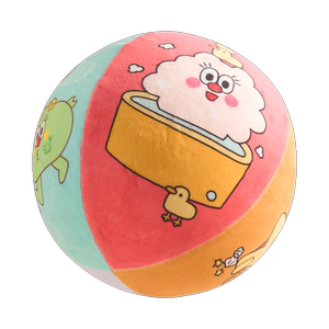 
Mountain velvet silent basketball fabric children's toys pat elastic small ball silent toddler indoor training ball