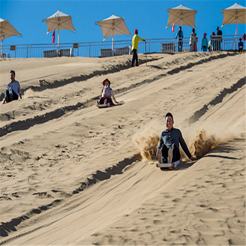 1家1团 库布齐沙漠一日游 纯玩 14公里疯狂越野 骑骆驼 滑索 滑沙
