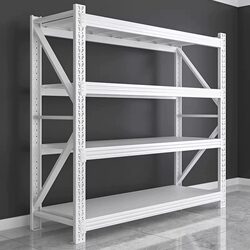 Multi-Layer Storage Racks, Storage Room Household Goods Racks, Express Delivery Storage, Heavy-Duty Warehouse Super Strong Load-Bearing Iron Shelves
