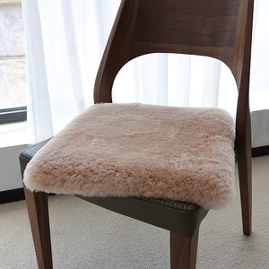 Xiaosha Australian sheep sheep short wool sofa cushion pure wool chair cushion square cushion stool dining chair computer chair