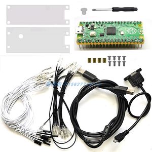
Raspberry Pi PICO RP2040 chip three and button cable DIY Street Fighter Hitbox Kit Game console rocker