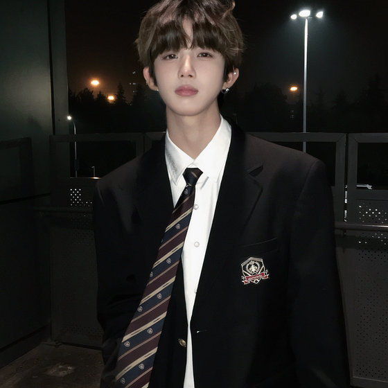 [Assassination] Original Genuine DK Uniform Badge Jacket Jacket Japanese Student Two Caps West Server Set Men