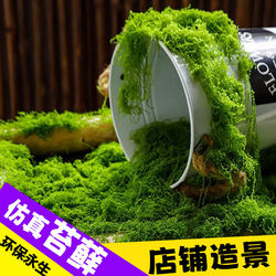 Simulated Moss Turf Landscaping Green Plants Micro-Landscape Bonsai Potted Plants Bionic Fake Moss Ornaments Green Plants Moss Silk