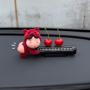 
Crayon Shin-chan car temporary parking mobile phone moving car number plate ornaments car phone number plate leaving the number in the car