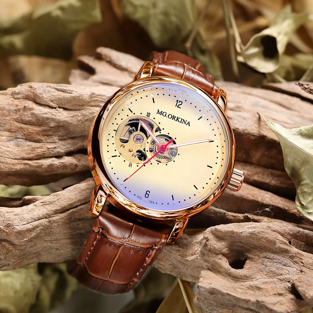 ORKINA Mens Watches Top Brand Luxury Rose Gold Designer Watc Taobao