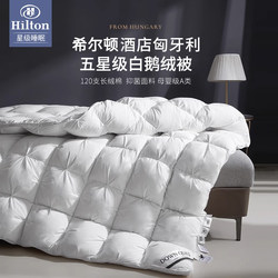 Hilton Genuine down Quilt White Goose down Quilt Core Five-Star Hotel Spring and Autumn Quilt Warm Thickened Winter Quilt