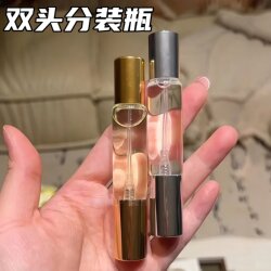 Double-Ended Perfume Dispensing Bottle, Travel Portable Perfume Sample Replacement Bottle, Dispensing Device, Roller Ball Bottle, Glass Spray Bottle