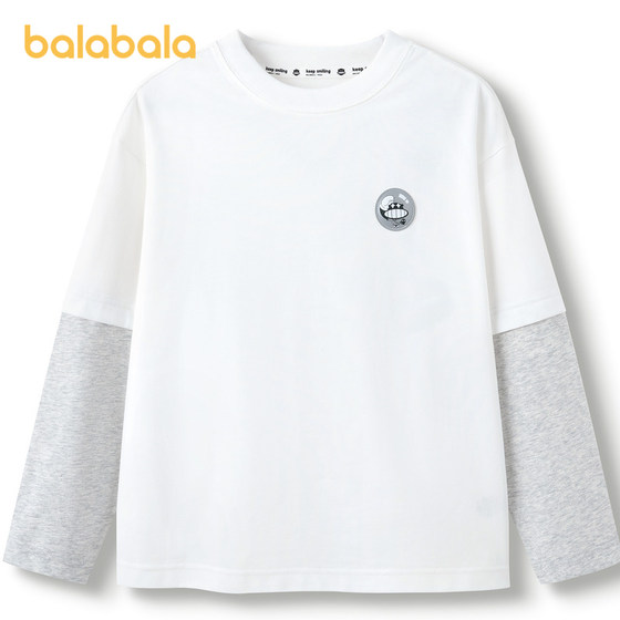 
[Designer SICO co-branded shopping mall same style] Balabala boys long-sleeved T-shirt autumn 2024 new inner wear