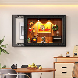 Cartoon Tom and Jerry Electric Meter Box Decorative Painting 2026 New Model Electric Box Cover Decoration No-Drill Power Box Hanging Painting