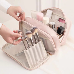 Lohas Travel Makeup Bag for Women 2026 New Model Portable Large-Capacity Makeup Brush Compartment Storage Light Luxury High-End
