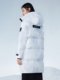 Bosideng Outlet women's long heat storage hooded fashionable warm down jacket