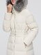 Bosideng Outlet women's long hooded classic business fur collar belt design slim down jacket
