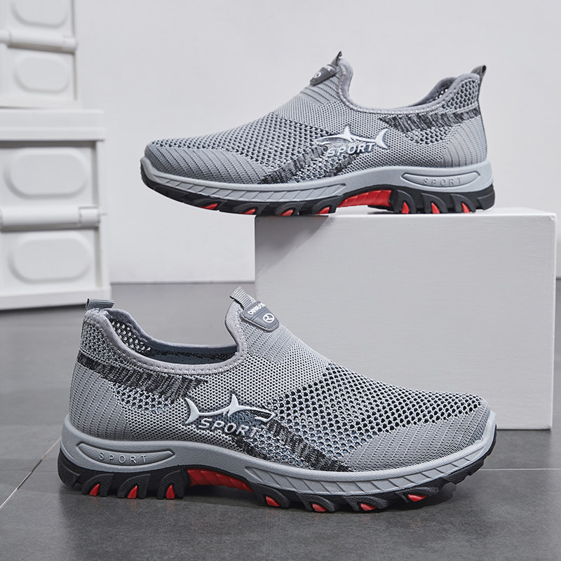 Give D20 Sepatu Pria Musim Panas Jaring Sepatu Kasual Ringan dan