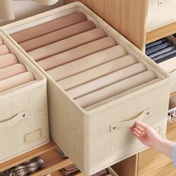 Japanese Clothing Storage Box for Home Use, Drawer Wardrobe Divider, Fabric Clothing and Pants Sorting Organizer