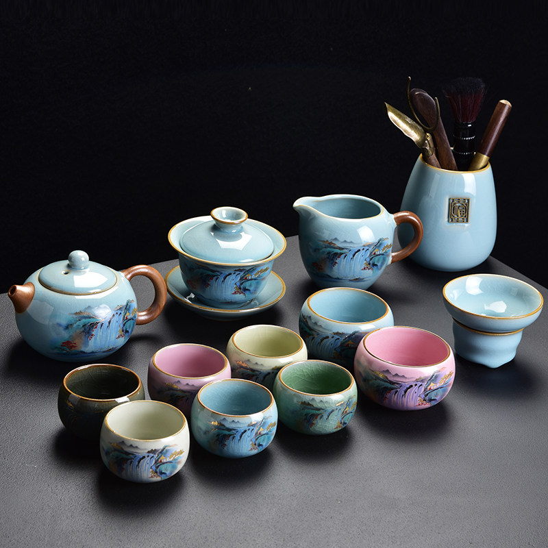 天青汝窑茶器-淘宝逛一逛