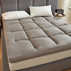 Gray Feather Velvet Mattress, Mattress, 6-8cm Thickness, Moderately Softness, Comfortable to Sleep